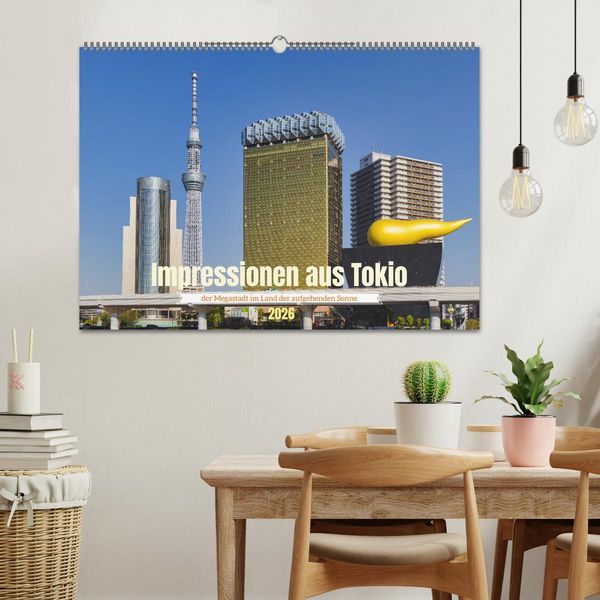Produktbild: Impressionen aus Tokio, der Megastadt im Land der aufgehenden Sonne (Wandkalender 2026 DIN A2 quer), CALVENDO Monatskalender