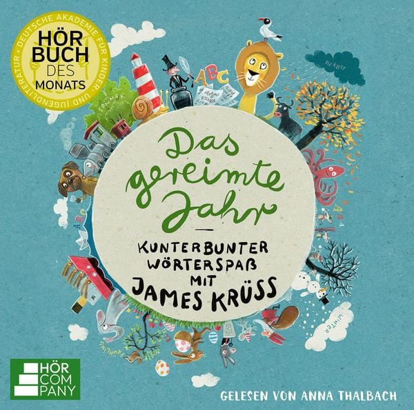 Produktbild: Das gereimte Jahr - Kunterbunter W&ouml;rterspa&szlig; mit James Kr&uuml;ss