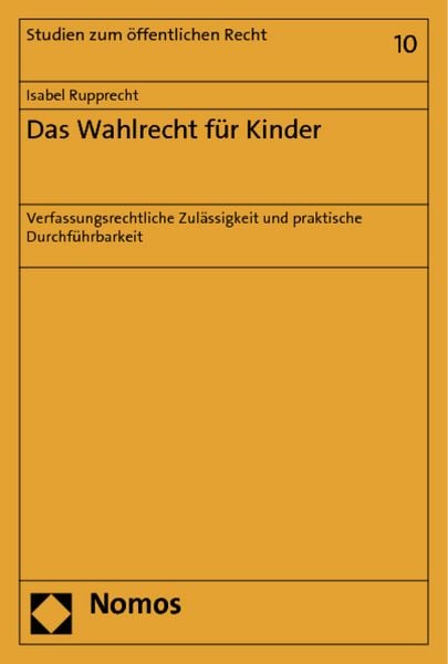 Produktbild: Das Wahlrecht f&uuml;r Kinder