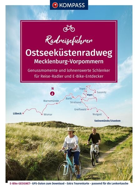 Produktbild: KOMPASS Radreiseführer Ostseeküstenradweg Mecklenburg-Vorpommern