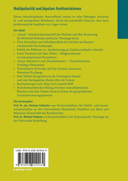 Produktbild: Multipolarit&auml;t und bipolare Konfrontationen