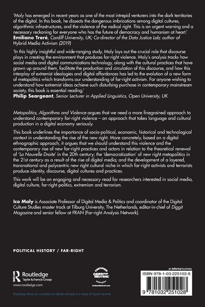 Produktbild: Metapolitics, Algorithms and Violence