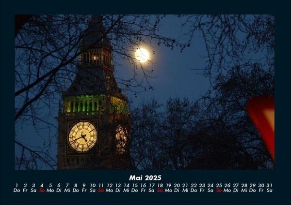 Produktbild: London 2025 Fotokalender DIN A4