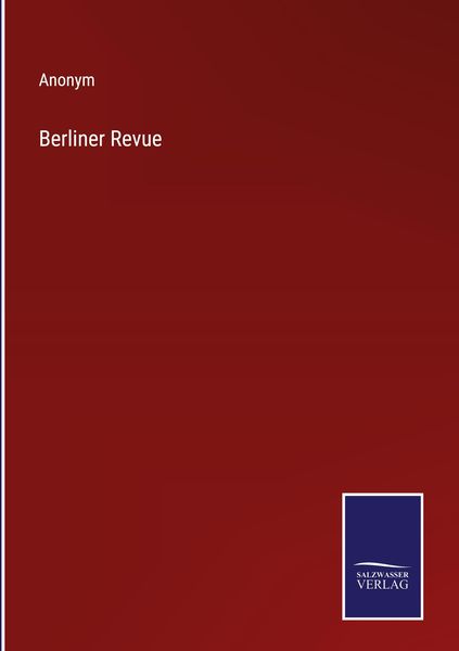 Produktbild: Berliner Revue