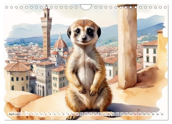 Produktbild: Erdm&auml;nnchen in Italien (Wandkalender 2027 DIN A4 quer), CALVENDO Monatskalender