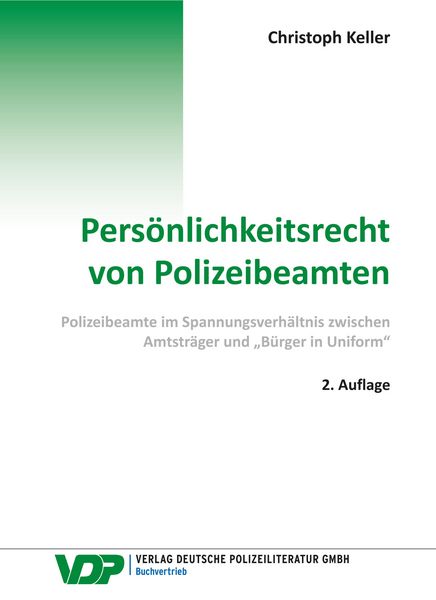 Produktbild: Pers&ouml;nlichkeitsrecht von Polizeibeamten