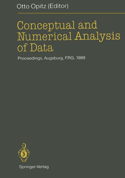 Produktbild: Conceptual and Numerical Analysis of Data