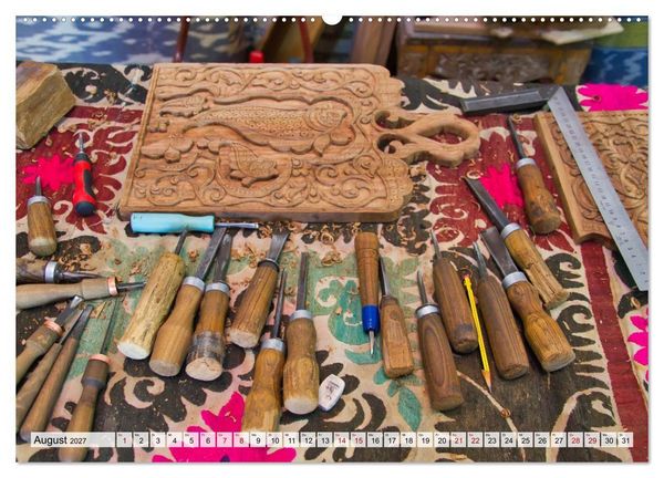 Produktbild: Usbekistan Mythos Seidenstra&szlig;e hautnah (Wandkalender 2027 DIN A2 quer), CALVENDO Monatskalender
