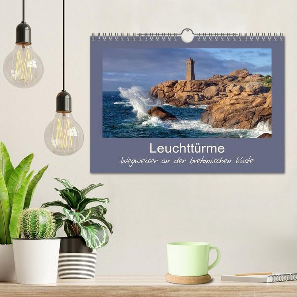 Produktbild: Leuchtt&uuml;rme - Wegweiser an der bretonischen K&uuml;ste (Wandkalender 2026 DIN A4 quer), CALVENDO Monatskalender