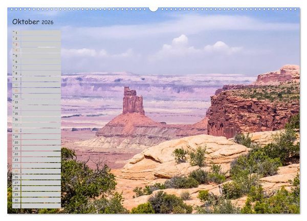 Produktbild: Die Canyons der USA (Wandkalender 2026 DIN A2 quer), CALVENDO Monatskalender
