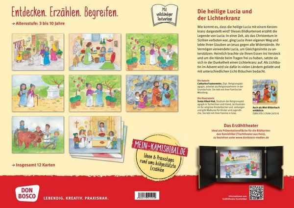 Produktbild: Die heilige Lucia und der Lichterkranz. Kamishibai Bildkartenset.