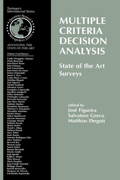 Produktbild: Multiple Criteria Decision Analysis: State of the Art Surveys