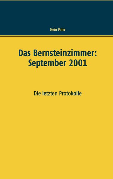 Produktbild: Das Bernsteinzimmer: September 2001