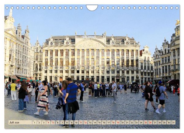Produktbild: Br&uuml;ssel - Spannende Metropole (Wandkalender 2026 DIN A4 quer), CALVENDO Monatskalender