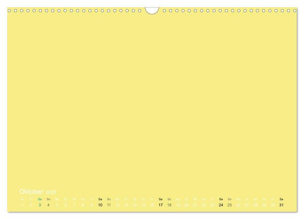 Produktbild: Bastelkalender - Gelb (Wandkalender 2026 DIN A3 quer), CALVENDO Monatskalender