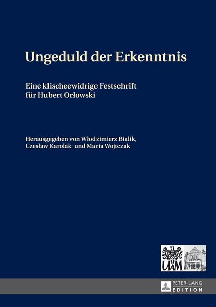 Produktbild: Ungeduld der Erkenntnis