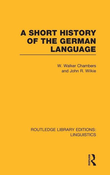 Produktbild: A Short History of the German Language (RLE Linguistics E