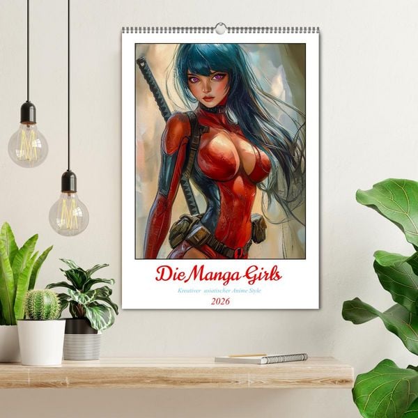 Produktbild: Die Manga Girls (Wandkalender 2026 DIN A2 hoch), CALVENDO Monatskalender