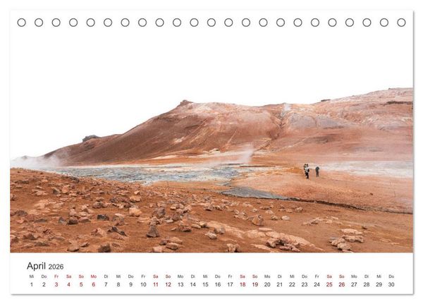 Produktbild: Island - Mehr als nur eine Insel. (Tischkalender 2026 DIN A5 quer), CALVENDO Monatskalender