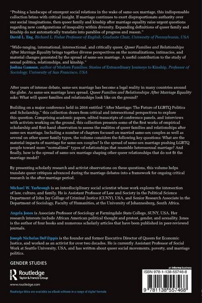 Produktbild: Queer Families and Relationships After Marriage Equality