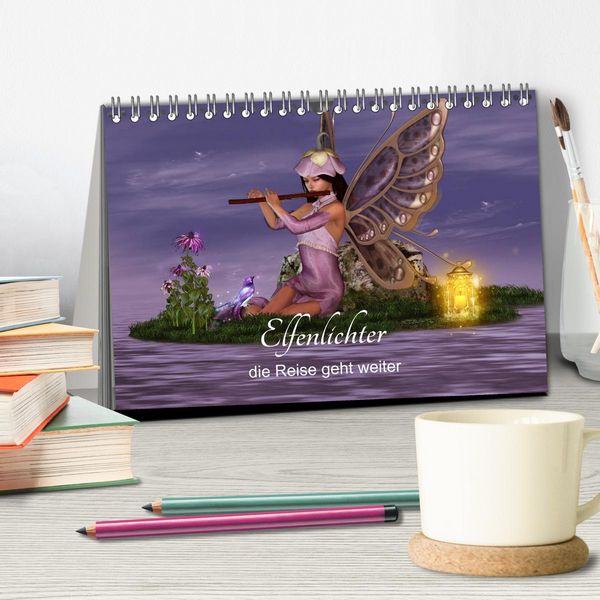 Produktbild: Elfenlichter, die Reise geht weiter (Tischkalender 2026 DIN A5 quer), CALVENDO Monatskalender
