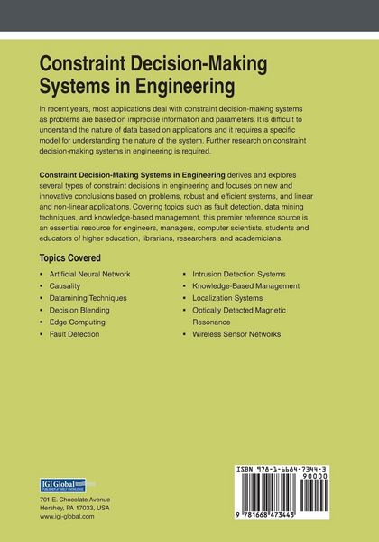 Produktbild: Constraint Decision-Making Systems in Engineering