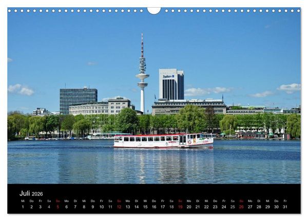 Produktbild: Hamburg . Das Tor zur Welt... (Wandkalender 2026 DIN A3 quer), CALVENDO Monatskalender