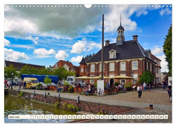 Produktbild: Charmante Stadt - LEER (Wandkalender 2026 DIN A3 quer), CALVENDO Monatskalender