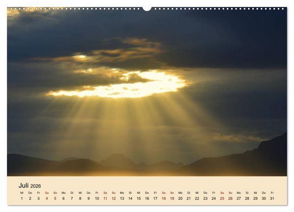 Produktbild: Lichtstimmungen des Nordens (Wandkalender 2026 DIN A2 quer), CALVENDO Monatskalender