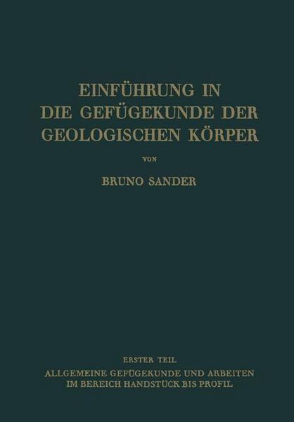 Produktbild: Einf&uuml;hrung in die Gef&uuml;gekunde der Geologischen K&ouml;rper
