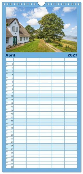 Produktbild: Familienplaner 2027 - Sylt s&uuml;chtig mit 5 Spalten (Wandkalender, 21 x 45 cm) CALVENDO