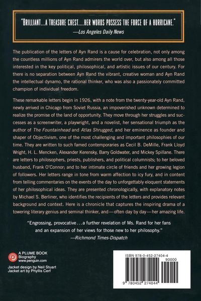 Produktbild: Letters of Ayn Rand