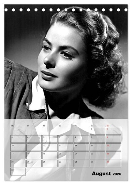 Produktbild: Filmstars der goldenen Leinwandjahre (Tischkalender 2026 DIN A5 hoch), CALVENDO Monatskalender