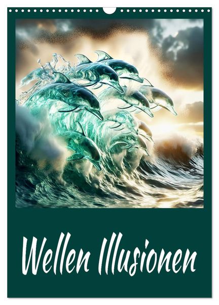 Produktbild: Wellen Illusionen (Wandkalender 2026 DIN A3 hoch), CALVENDO Monatskalender