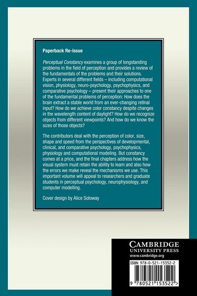 Produktbild: Perceptual Constancy