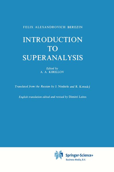 Produktbild: Introduction to Superanalysis
