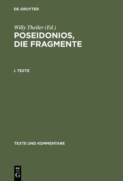 Produktbild: Poseidonios, die Fragmente