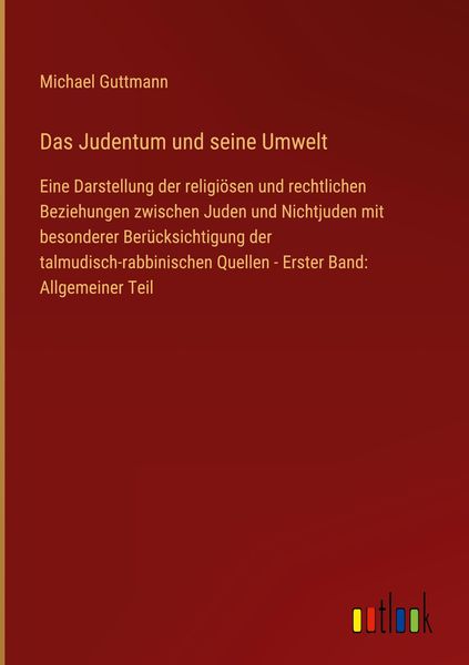 Produktbild: Das Judentum und seine Umwelt