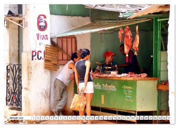 Produktbild: Metzgereien in Havanna (Tischkalender 2026 DIN A5 quer), CALVENDO Monatskalender