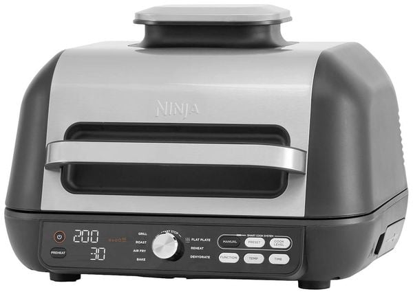 Ninja AG651 Heißluft-Fritteuse 3.78l Grillfunktion Schwarz, Silber