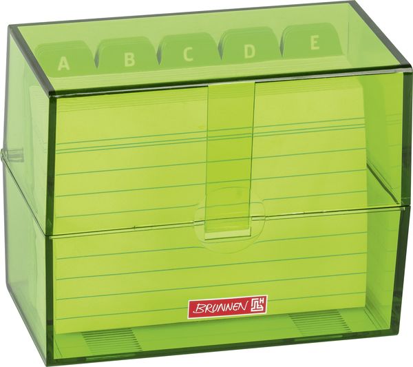 Produktbild: Brunnen Karteibox A7 gef&uuml;llt kiwi