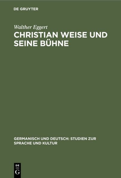Produktbild: Christian Weise und seine B&uuml;hne