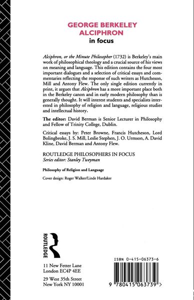 Produktbild: George Berkeley Alciphron in Focus