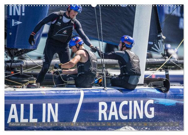 Produktbild: All In Racing - Segeln am Limit - Fotografien von Jens Hoyer (Wandkalender 2026 DIN A2 quer), CALVENDO Monatskalender