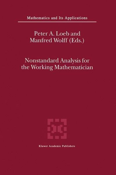 Produktbild: Nonstandard Analysis for the Working Mathematician