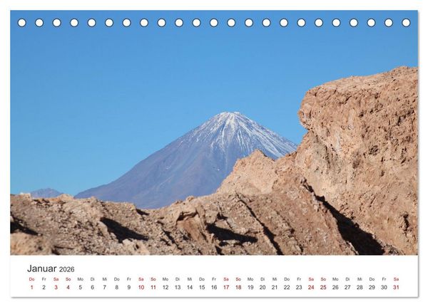 Produktbild: Vulkane - Die atemberaubendsten Motive der Feuerspucker. (Tischkalender 2026 DIN A5 quer), CALVENDO Monatskalender