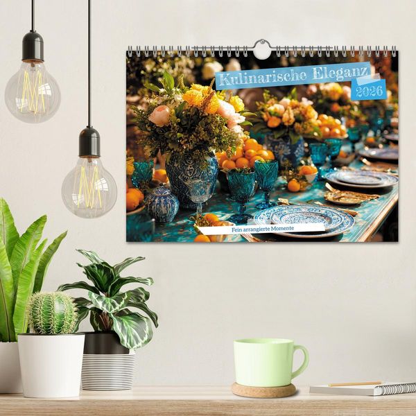 Produktbild: Kulinarische Eleganz (Wandkalender 2026 DIN A4 quer), CALVENDO Monatskalender