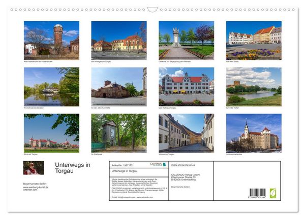 Produktbild: Unterwegs in Torgau (Wandkalender 2026 DIN A2 quer), CALVENDO Monatskalender