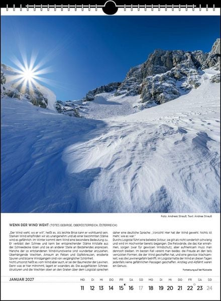 Produktbild: Blodigs Alpenkalender 2027