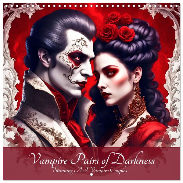 Produktbild: Vampire Pairs of Darkness (Wall Calendar 2026 12 &times; 12 Inch) CALVENDO 12 Month Wall Calendar